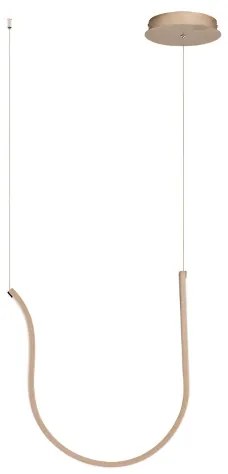 Lampada a sospensione ARQUA LED in metallo verniciato 52 cm ORO