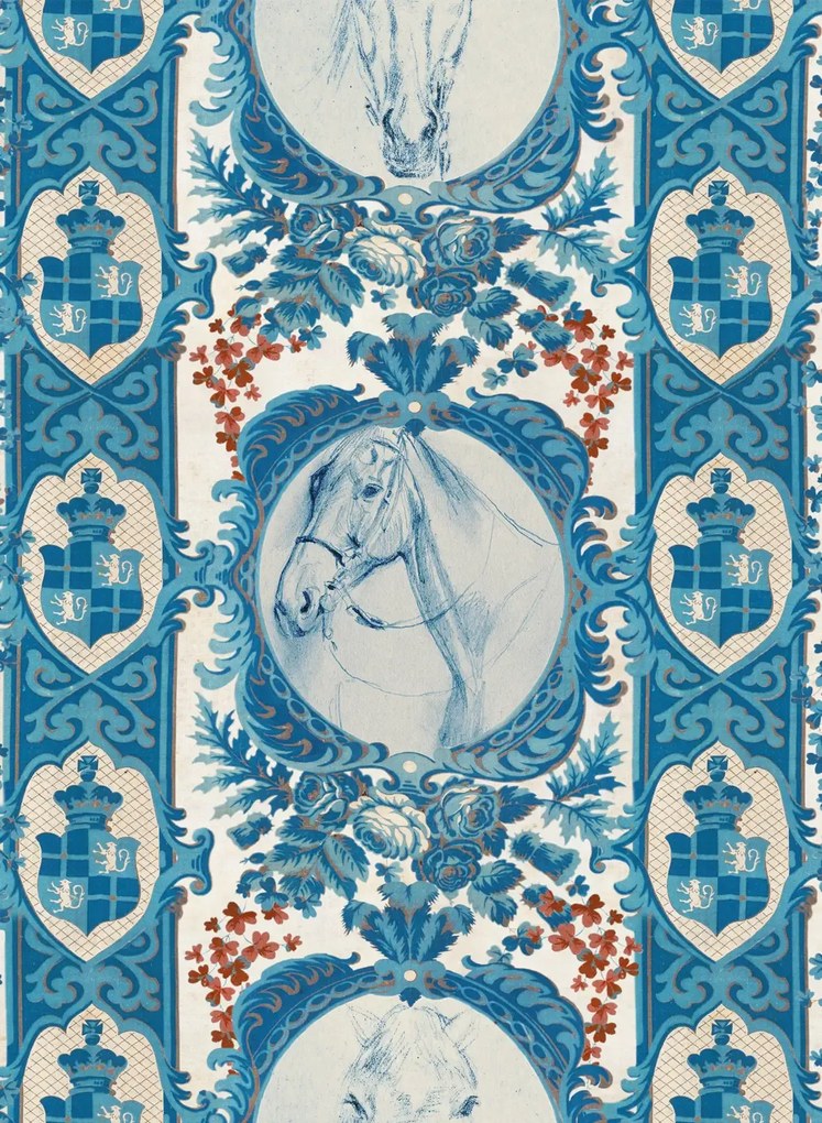 Mindthegap Carta da parati The Competition Panel - Blue