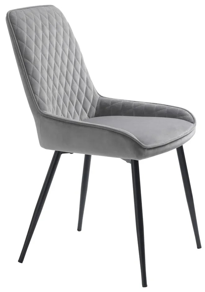 Sedia da pranzo grigia Milton - Unique Furniture