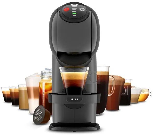 Krups - Macchina da caffè a capsule NESCAFÉ DOLCE GUSTO GENIO S 1500W antracite