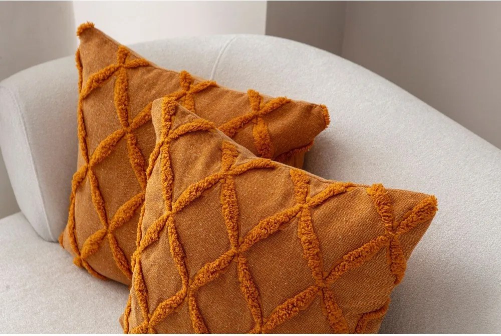 Federe decorative in set 2 pz 43x43 cm Tuffet – Mioli Decor