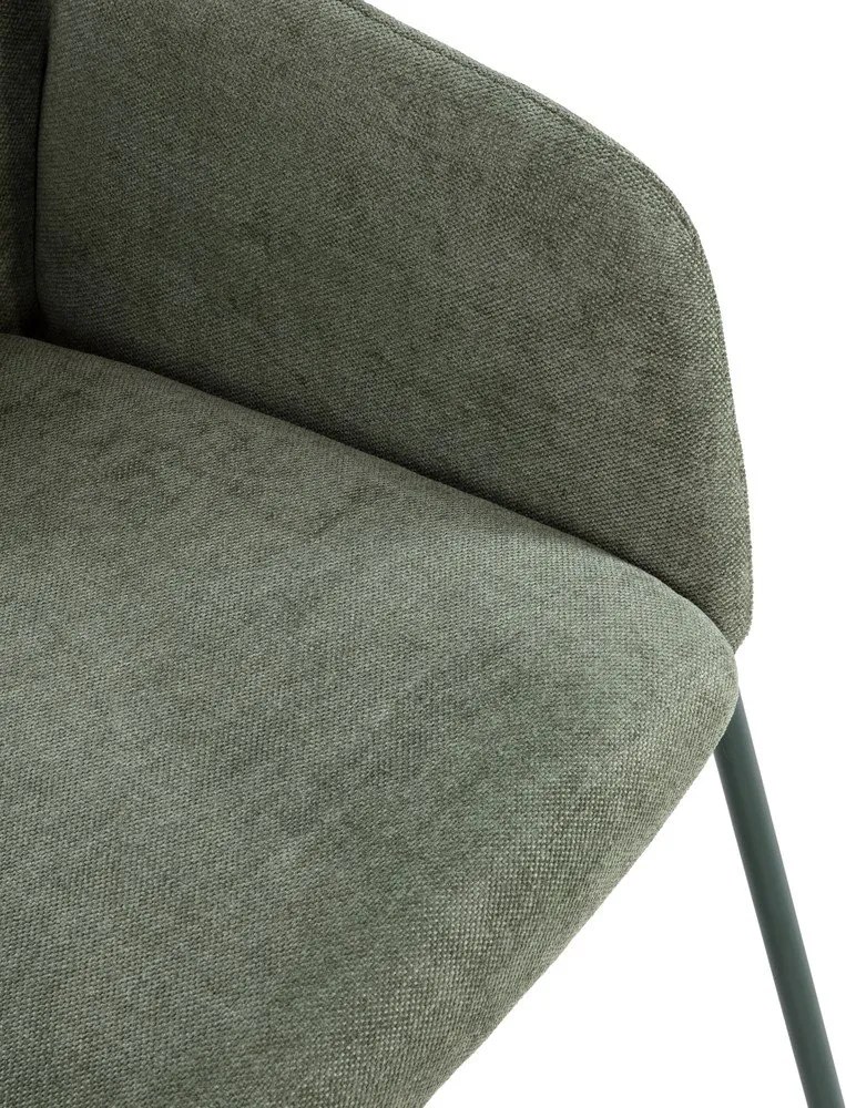 Set di sedie da pranzo verde in imbottito 2 pz Aslin – MOME