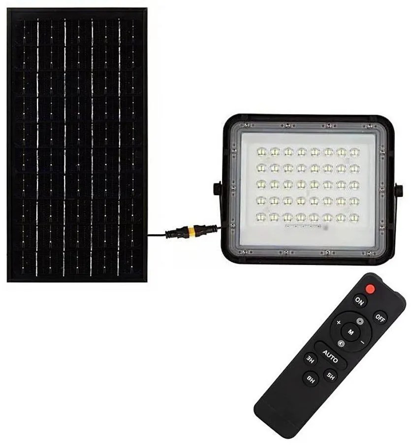 LED Proiettore solare da esterno LED/10W/3,2V IP65 4000K nero + +TC