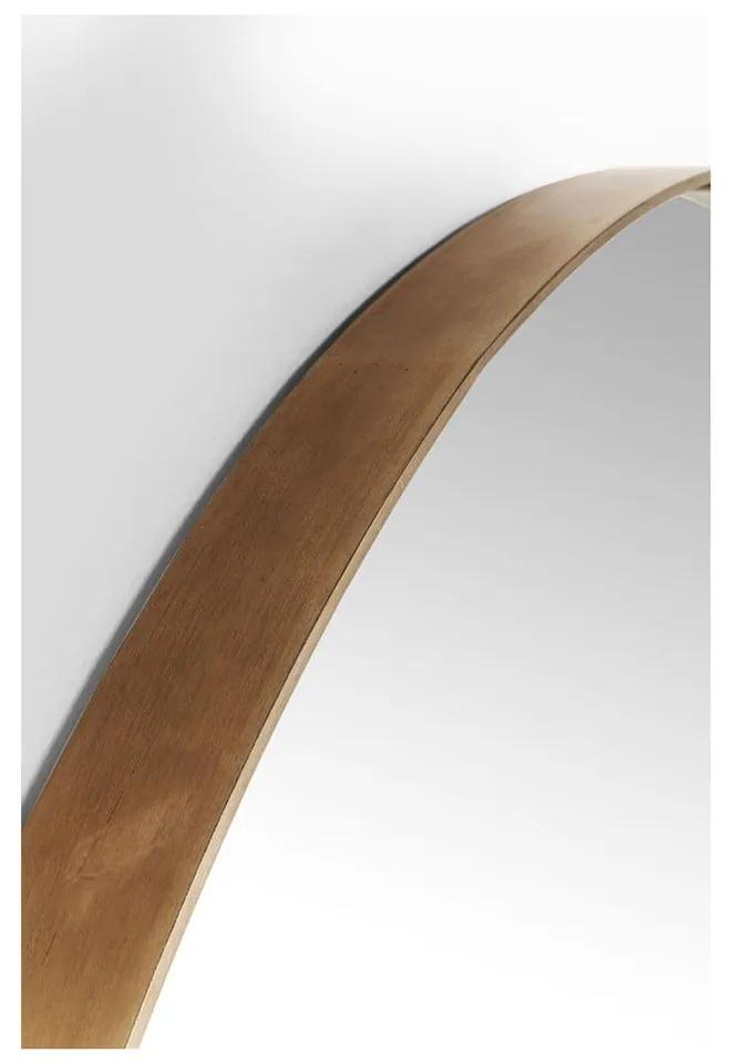 Specchio rotondo con cornice color rame Round Curve, ⌀ 100 cm - Kare Design
