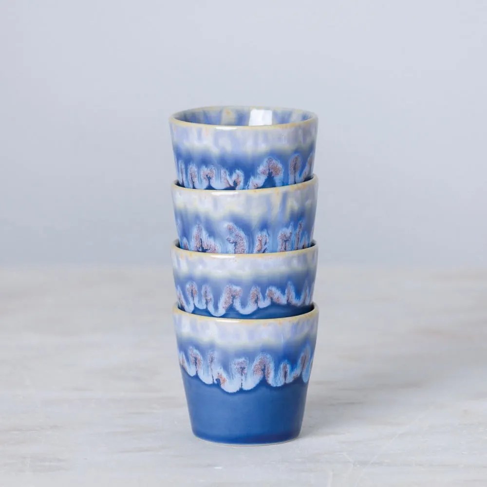 Tazza da espresso in gres blu e bianco, 90 ml Grespresso - Costa Nova