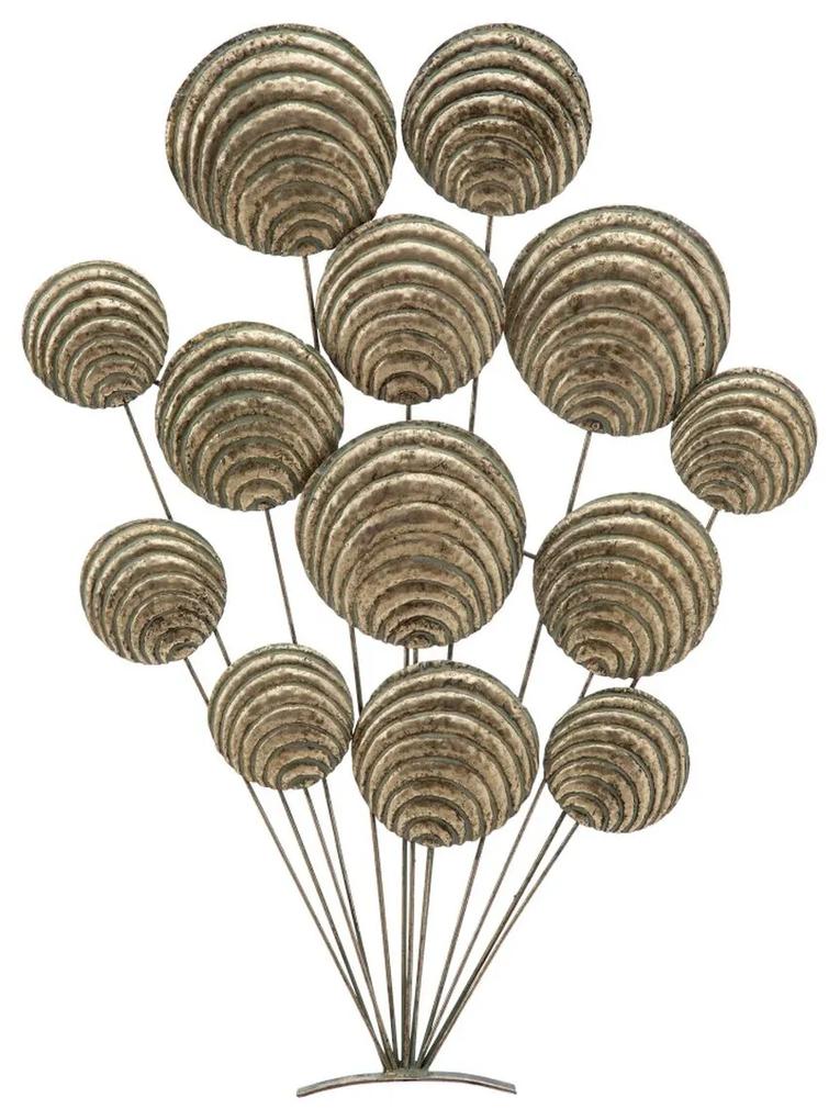 Quadro palloncini dorati 57 x 3,5 x 75 cm Dorato Metallo