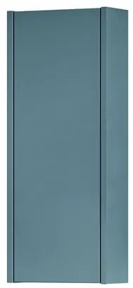 Pensile bagno Niwa laccato opaco blu pacifico, 1 anta apertura da sinistra P 17 x L 30 x H 78.5 cm