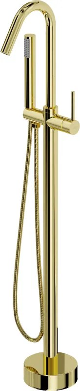 Mexen Gaja rubinetto da vasca autoportante, oro - 75333-50