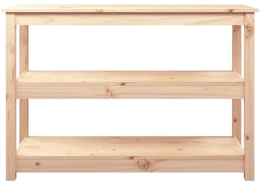 Tavolo consolle 110x40x74 cm in legno massello di pino