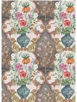 Osborne & Little Tapete Sundara - Charcoal/ Chestnut