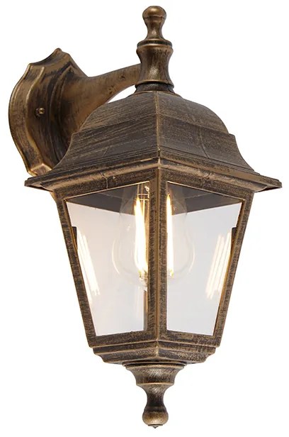 Lampada da parete per esterni oro antico IP44 - Capital