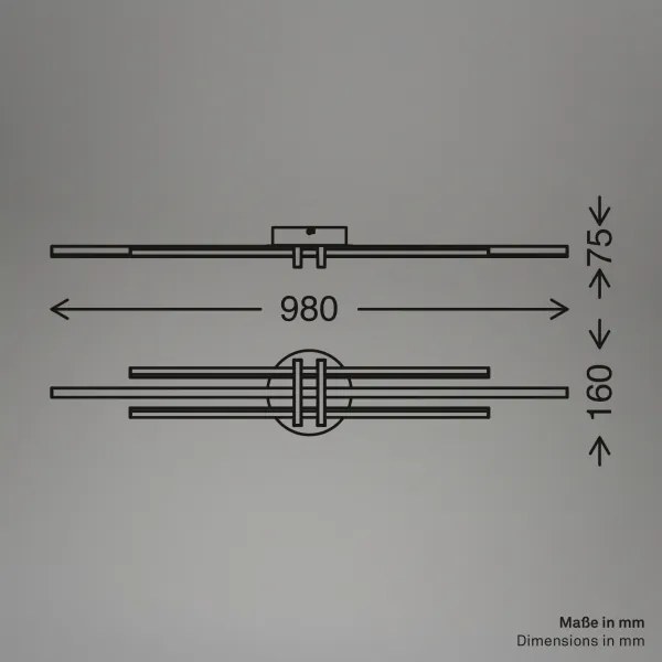 Brilo - Plafoniera LED TINKA LED/30W/230V 3000K ramata