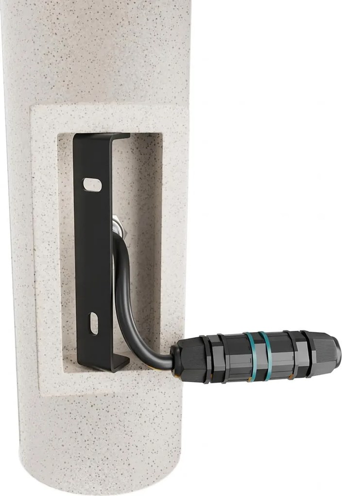 Applique Cilindrica in Cemento Chiaro GU10 IP65 Bidirezione - NOVILUMIO