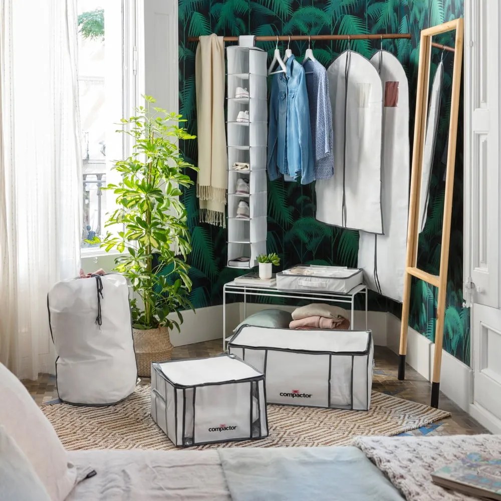 Set di organizer per vestiti sottovuoto/rinforzati in tessuto 2 pz 65x45x27 cm Life – Compactor