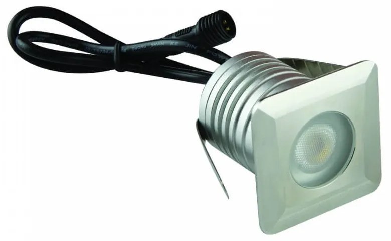 Faretto LED 3W, IP68, per Piscine e Fontane, Quadrato, Professional - LED OSRAM Colore  Bianco Naturale 4.000K