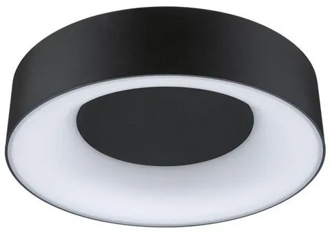 Casca LED Plafoniera IP44 Bianco/Matt Nero - Paulmann