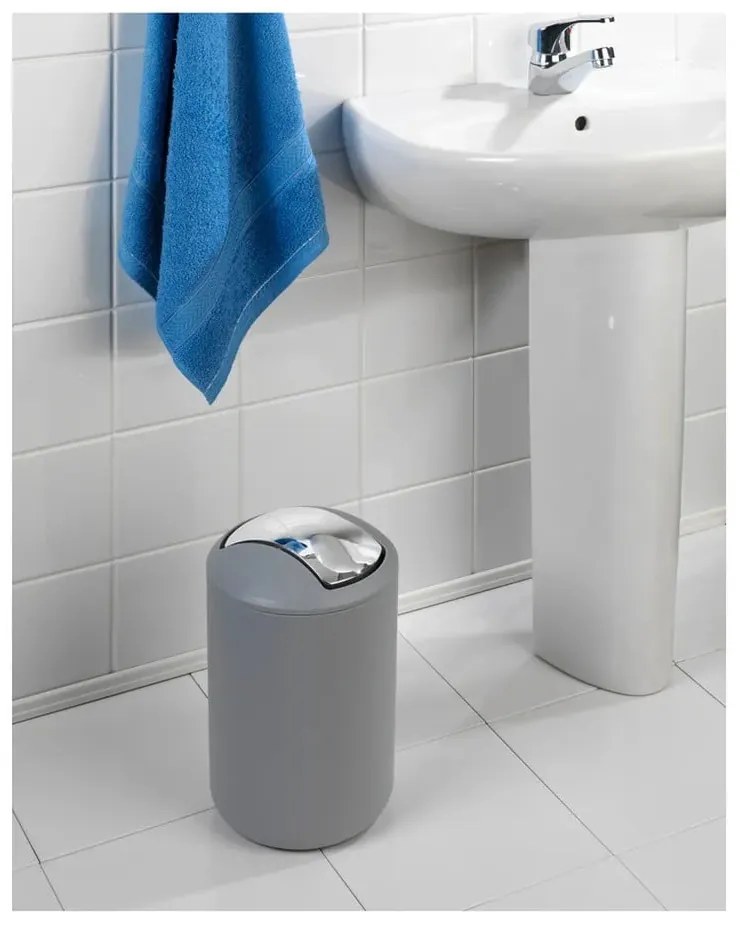 Set di accessori da bagno in plastica grigia Brasil - Wenko