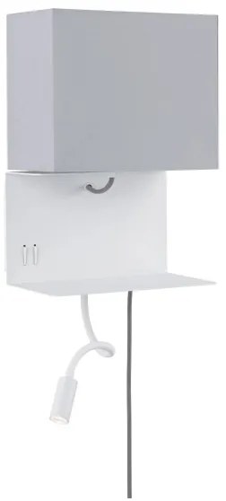 Paulmann 78913 - LED/2,5W + 1xE27/40W Applique da parete con porta USB MERANI 230V