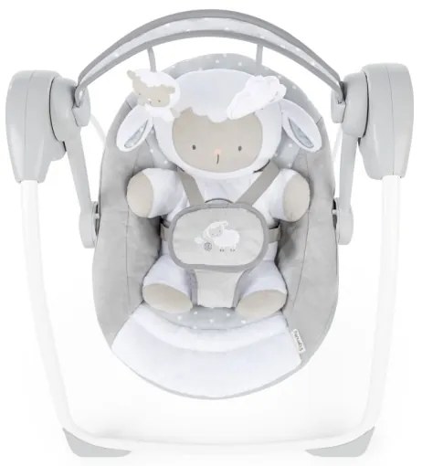 Ingenuity - Per bambini altalena con melodia CUDDLE LAMB 4xLR14
