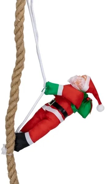 Aigostar - Decorazione natalizia LED per esterni, LED/4xAA, IP44, Babbo Natale con paracadute