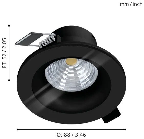 Eglo 99494 - Lampada da bagno LED dimmerabile SALABATE LED/6W/230V 4000K IP44