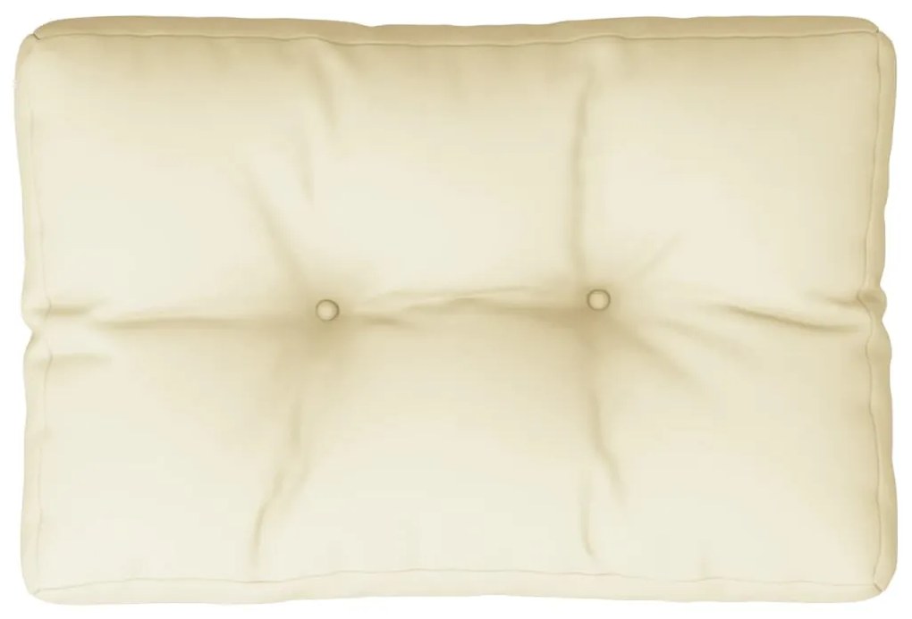 Cuscino per Pallet Crema 60x40x12 cm in Tessuto