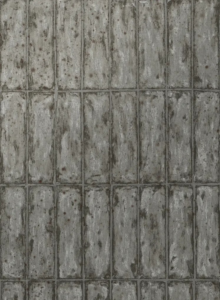 Arte International Carta da parati Chalk Stone - Gunmetal