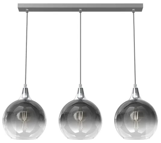 Vetro di ricambio per lampadario MONTE E27 diametro 20 cm fumé