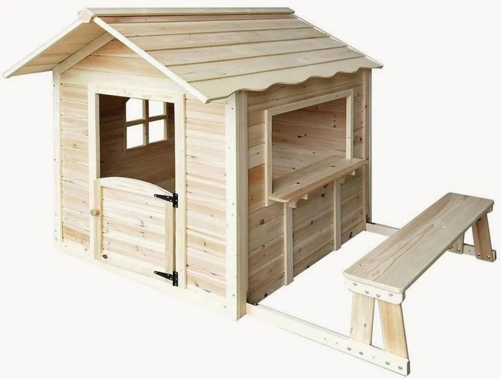 Casetta da gioco per bambini con panca Der Große Palast