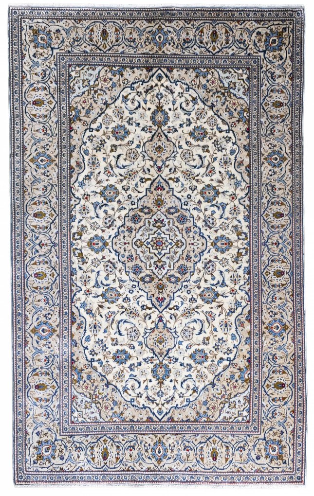 Kashan Tappeto persiano 320x200 Beige (Iran) Annodato A Mano