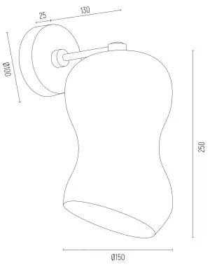 Argon 8046 - Applique SALERNO 1xE27/15W/230V oro