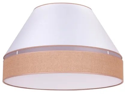 Duolla - Plafoniera AVIGNON 3xE27/15W/230V diametro 60 cm bianco/marrone