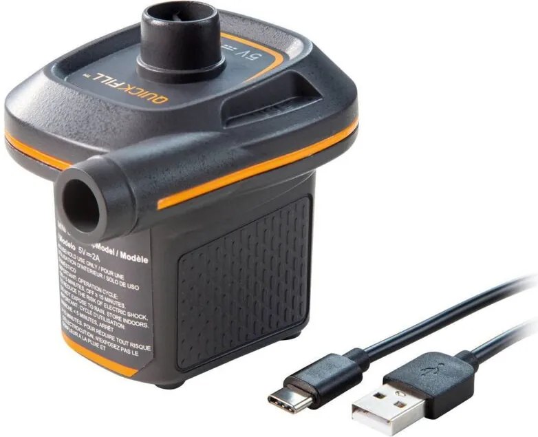 Pompa a batteria gonfiaggio sgonfiaggio usb quickfill mini Intex