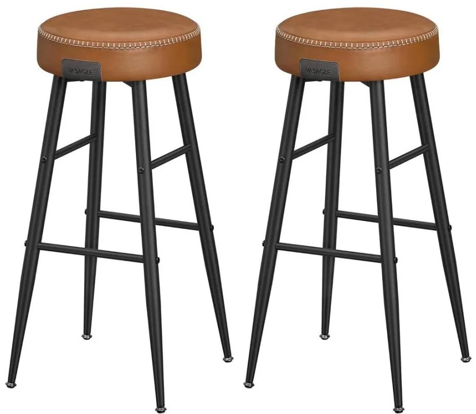 Sgabello da bar LIOR marrone/nero