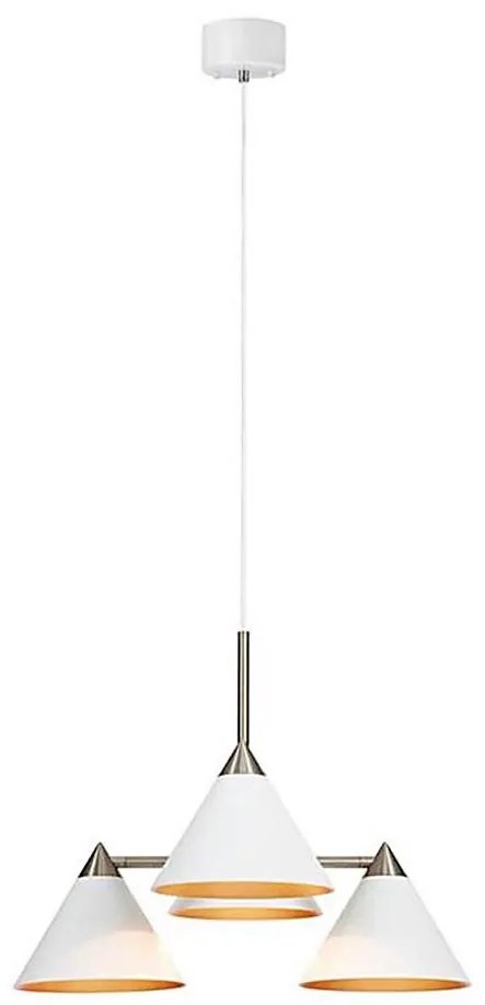 Markslöjd 108077 - Lampadario su filo KLINT 4xE14/40W/230V bianco