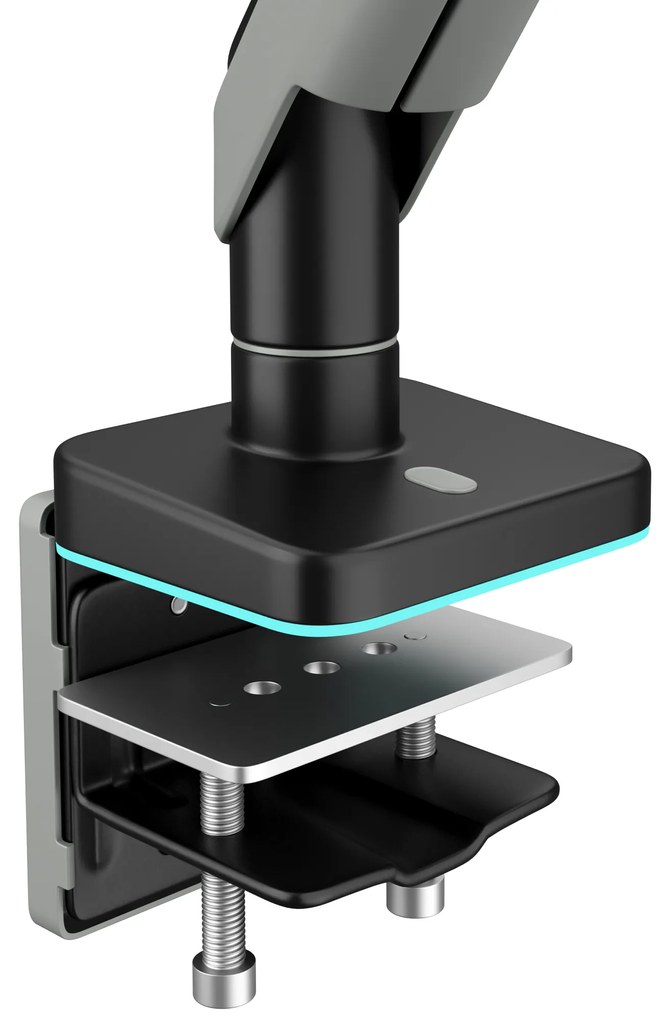 Supporto per monitor da 49" grigio-nero con LED RGB X-ARM