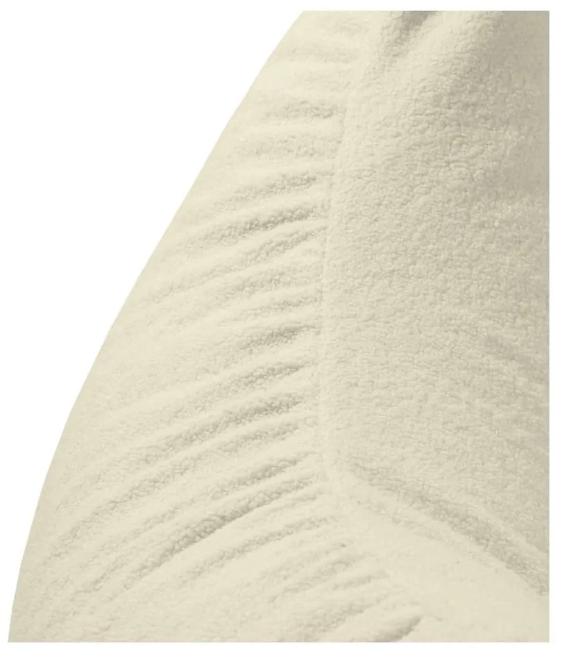 Pouf a sacco per bambini color crema con rivestimento in bouclé Clip Clap 115 – SLOWDOWN