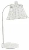 Lampada da tavolo DKD Home Decor Metallo Bianco vimini 220 V 50 W (22 x 28 x 48 cm)