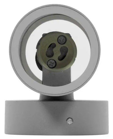 Applique Cilindrica Bidirezionale IP65 GU10 Grigio Colore Grigio