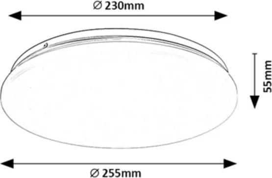 Rabalux 71101 - Plafoniera LED VENDEL LED/12W/230V 3000K 25 cm