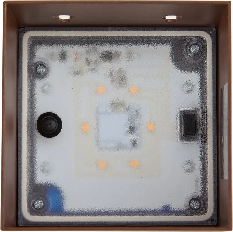 Applique da esterno marrone ruggine con LED IP65 solare - Charlene