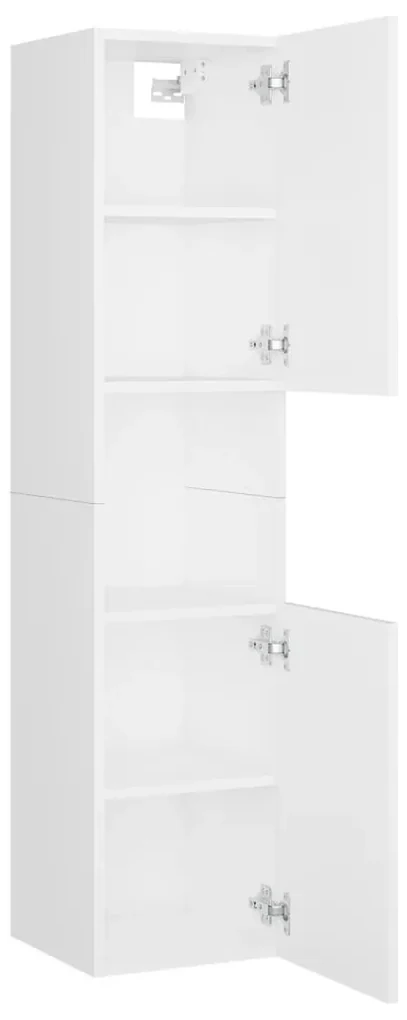 Set mobili da bagno bianco in truciolato