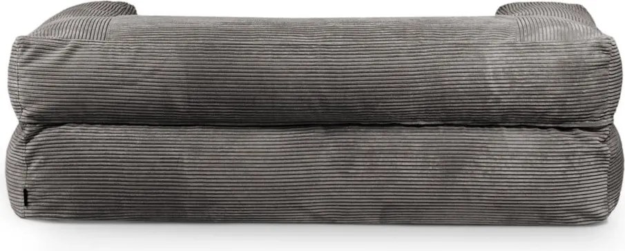Puof a sacco nero con rivestimento in velluto a coste Sofa MooG – SLOWDOWN