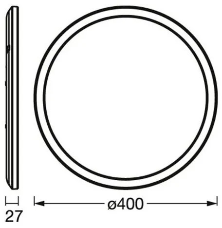 Osram - Plafoniera LED dimmerabile ORBIS LED/22W/230V bianca