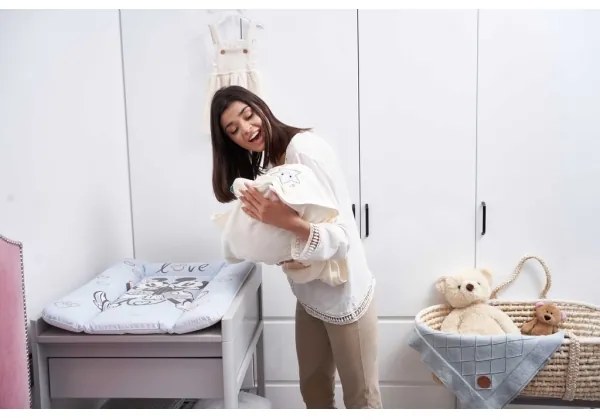 CebaBaby - Materassino fasciatoio triangolare DISNEY 50x70 cm blu