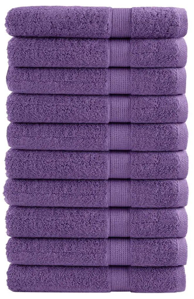 Asciugamani Per Sauna Solund 10 Pz Viola 80x200cm 600 G/m² /