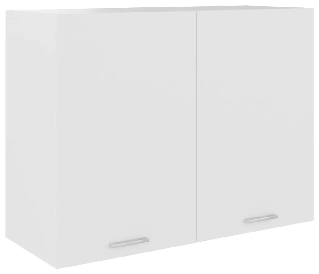 Mobile Pensile Bianco 80x31x60 Cm İn Legno Multistrato /