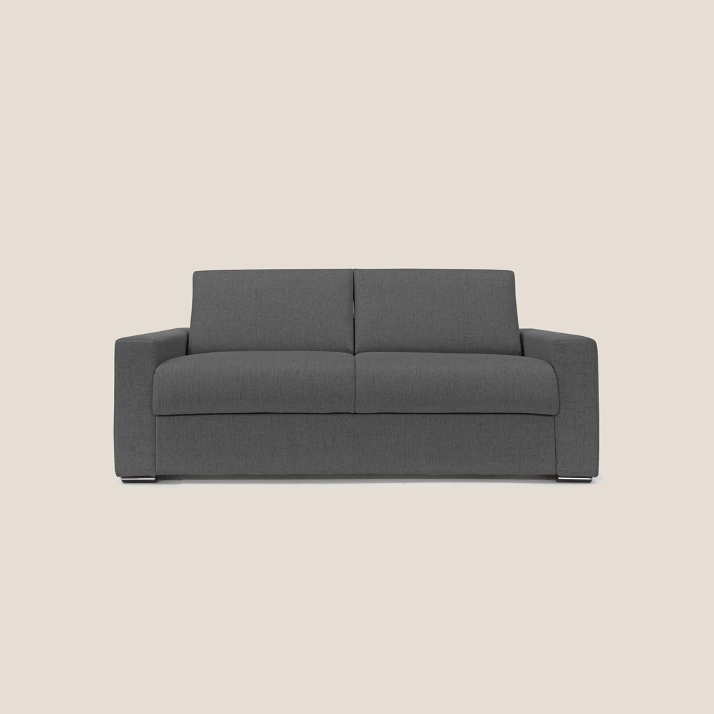 Nixon Divano letto matrimoniale con materasso 20 cm in tessuto impermeabile T03 antracite