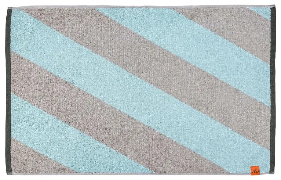 Tappetino da bagno in cotone organico color menta 50x80 cm Diagonal - Mette Ditmer Denmark