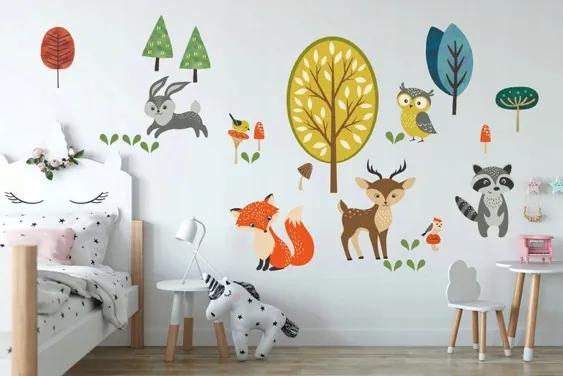 Adesivo decorativo da parete per bambini 60 x 120 cm